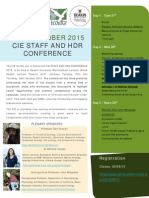 CIE Staff and HDR Conference 2015