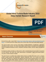 Global Wind Turbine Blade Industry 2015 Deep Market Research Report