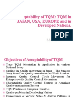 Acceptability of TQM