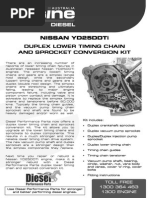 Nissan YD25 Duplex Primary Chain Flyer B&W