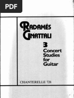 Gnattali, Radamés - 3 Concert Studies for Guitar