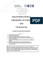 2010 Round I Paper Tcm18 182472 PDF 42nd International Chemistry Olympiad 2010