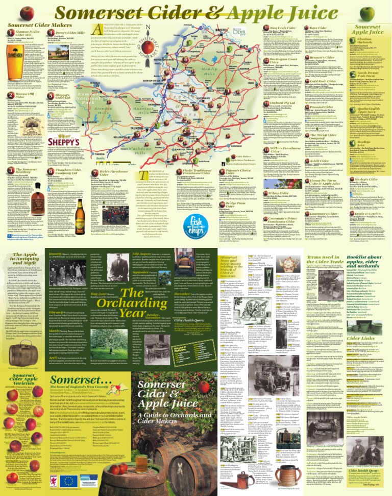 Somerset Cider Map Cider Somerset