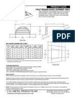 Half Round Roof Dormer Vent Product Data