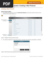 Glomax Discover System Creating a New Protocol