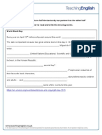 Student A Worksheet PDF