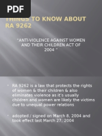 Violence Against Women and Children 