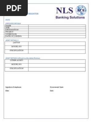 Asset Register