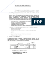 Ensayo de Variación Dimensional