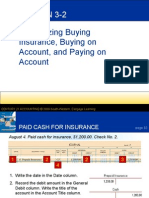 Lesson 3-2: Journalizing Buying Insurance, Buying On Account, and Paying On Account
