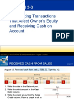 Lesson 3-3: Journalizing Transactions That Affect Owner's Equity and Receiving Cash On Account