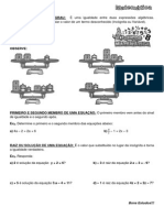 Equação Do Primeiro Grau