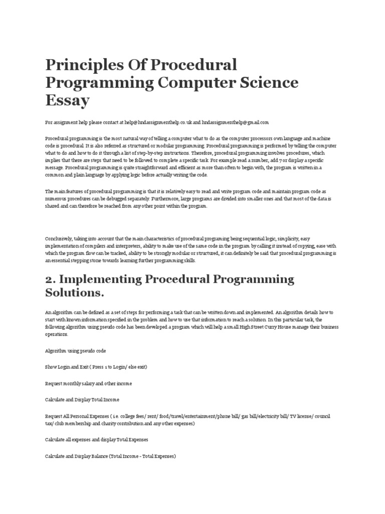 what is computer programming essay