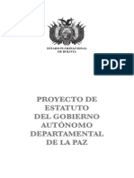 Estatuto de La Paz PDF