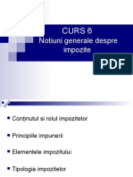 CURS 6 - Impozitele Notiuni Generale