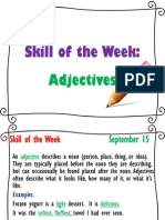 Skill of The Week Adjectives