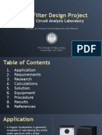 Band-Pass Filter Design Project