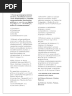 Simulado de historia 