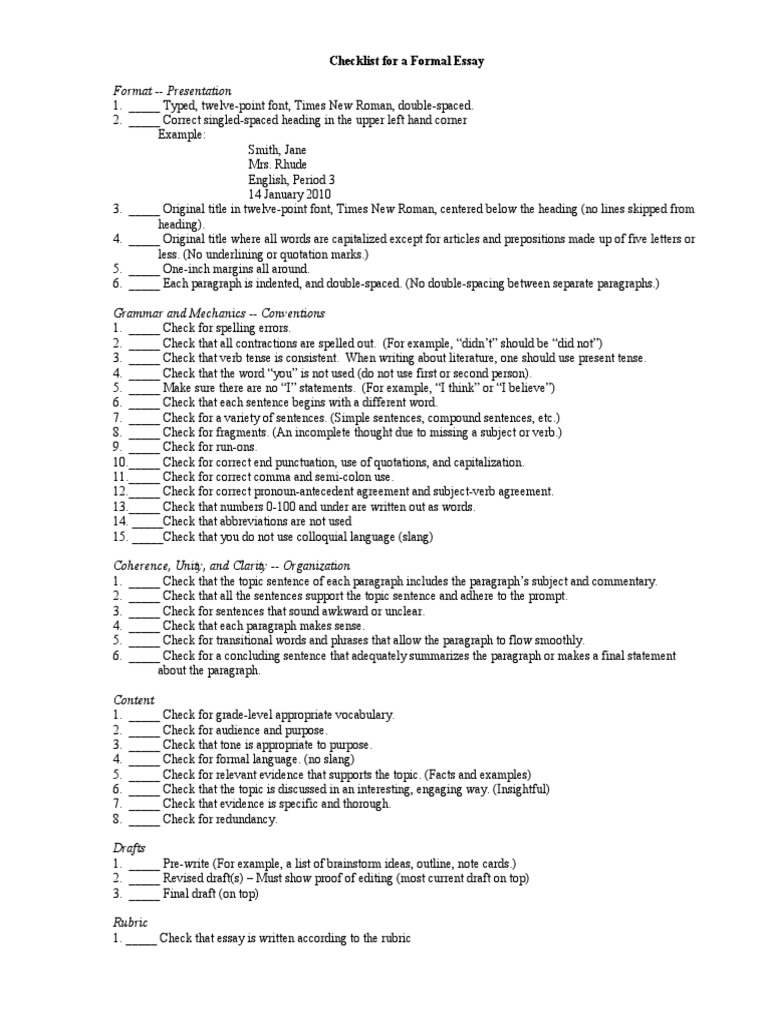 Formal and informal essay examples image