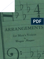 Arrangements For Men's Voice N°1