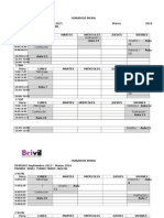 Horarios Del Instituto Brivil Septiembre 2015-Marzo 2016