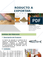 Exportacion de Harina de Pescado