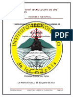Importancia de La Logística y La Cadena de Suministros