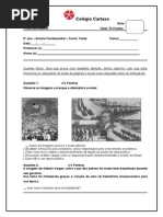 Prova de História 5º Ano