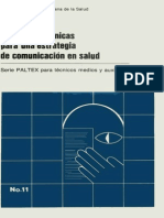 Manual para Una Estrategia de Comunicación en Salud