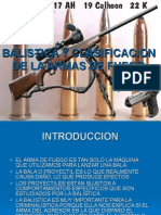 Balística y clasificación de armas