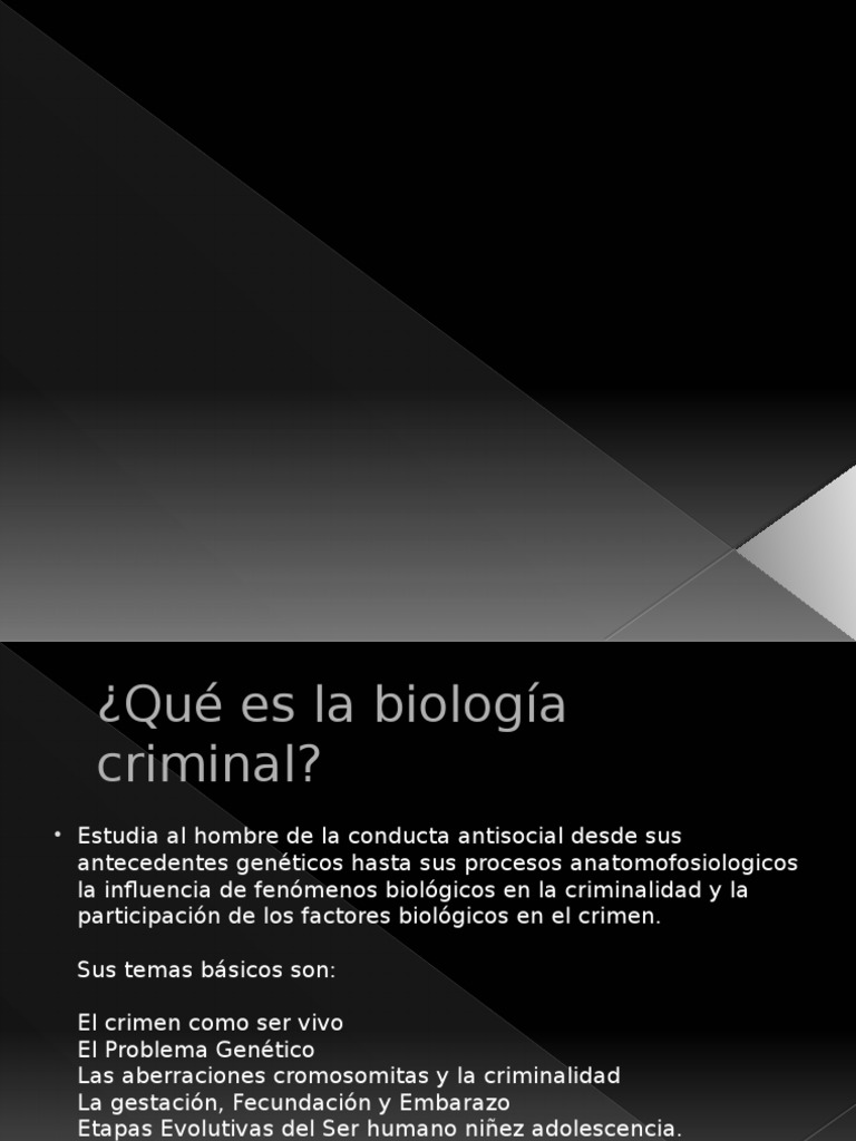 Biología Criminal | PDF | Sistema endocrino | Delito