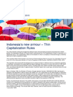 Tax Alert Sept - PMK 169 - Thin Capitalization in Indonesia