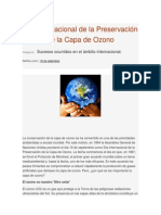 Día Internacional de La Preservación de La Capa de Ozono