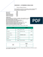 Exercícios de patrimônio e resultado