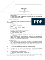 Spesifikasi Teknis Drainase JL - Poros Kec Talisayan