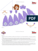 Disney Sofia the First 3d Papercraft Craft Printable 1012