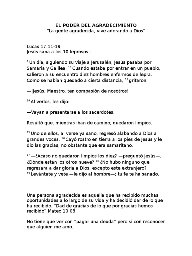 El Poder del Agradecimiento en la Vida | PDF