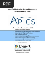 Cpim 8.0 2023.01 | PDF | Inventory | Supply Chain