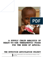 Supply Chain Analysis of Ready-To-use Therapeutic Foods for the Horn of Africa
