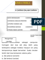 Larutan Cairan Dalam Cairan