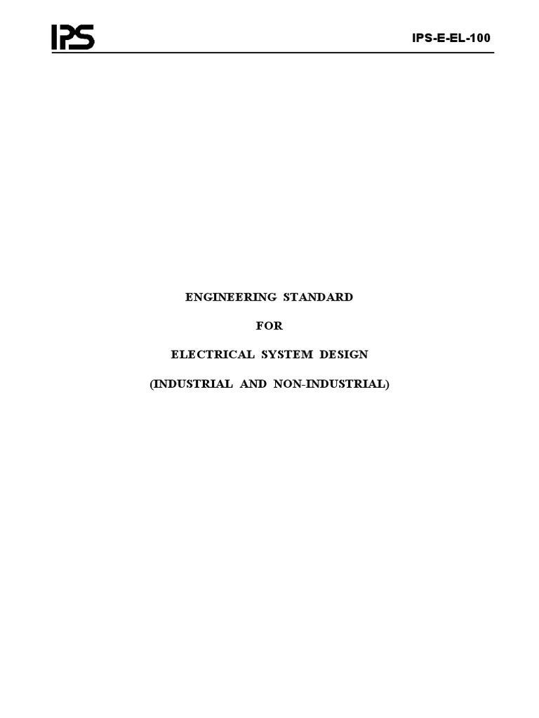 Electrical System Design Standards Guide | PDF | Electrical Substation ...