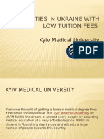 Universities in Ukraine With Low Tuition Fees - KMU