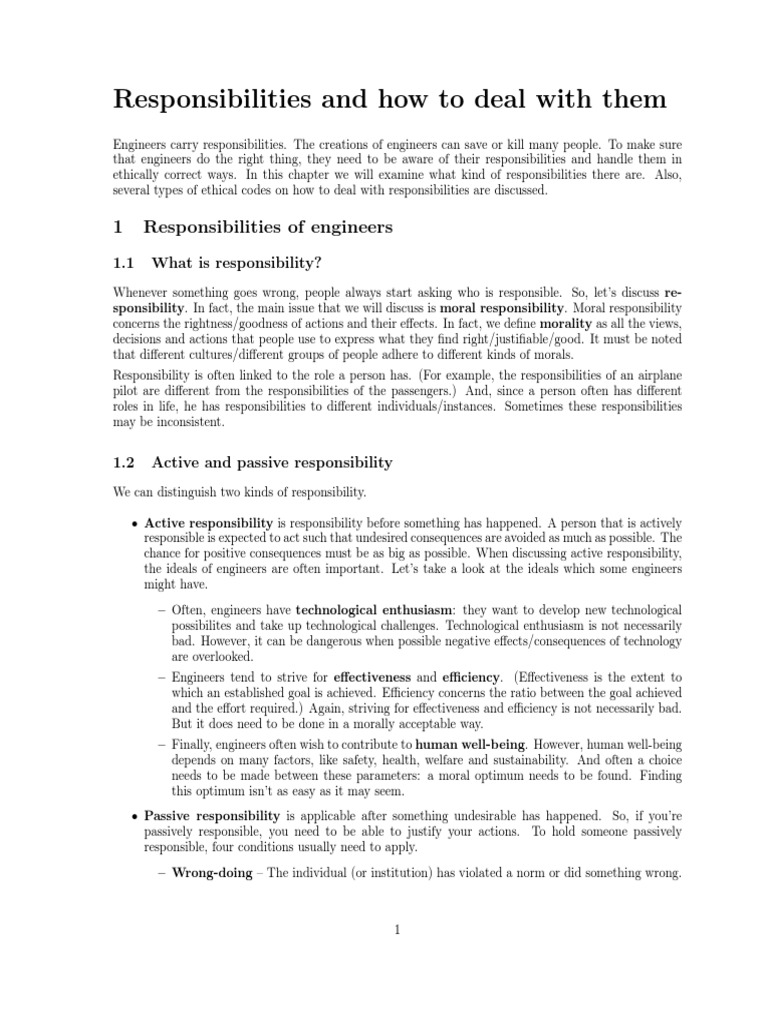 Engineer Responsibilities and Ethics | PDF | Negligence | Whistleblower
