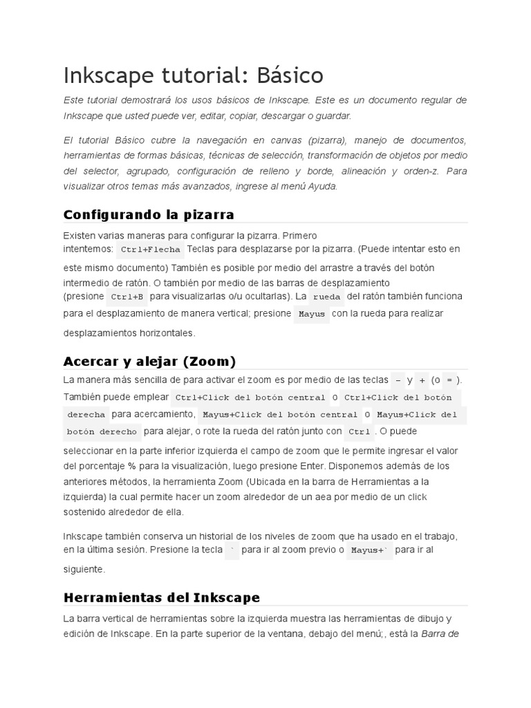 Inkscape Tutorial | PDF | Elipse | Software