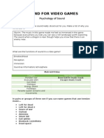 Sound Psychology Handout