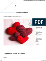 Free Pattern - Crocheted Heart - Toma Creations