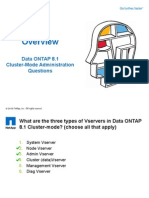 Data ONTAP 8.1 Cluster-Mode Administration Questions