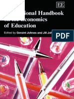 Geraint Johnes, Jill Johnes International Handbook on the Economics of Education (Elgar Original Reference)