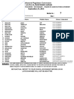 Catarman Secondary LET Room Assignment