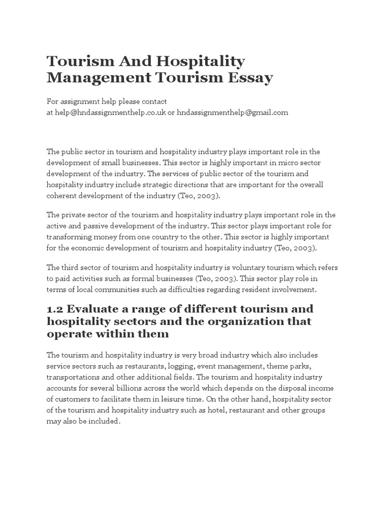 tourism-and-hospitality-management-tourism-essay-pdf-quantitative
